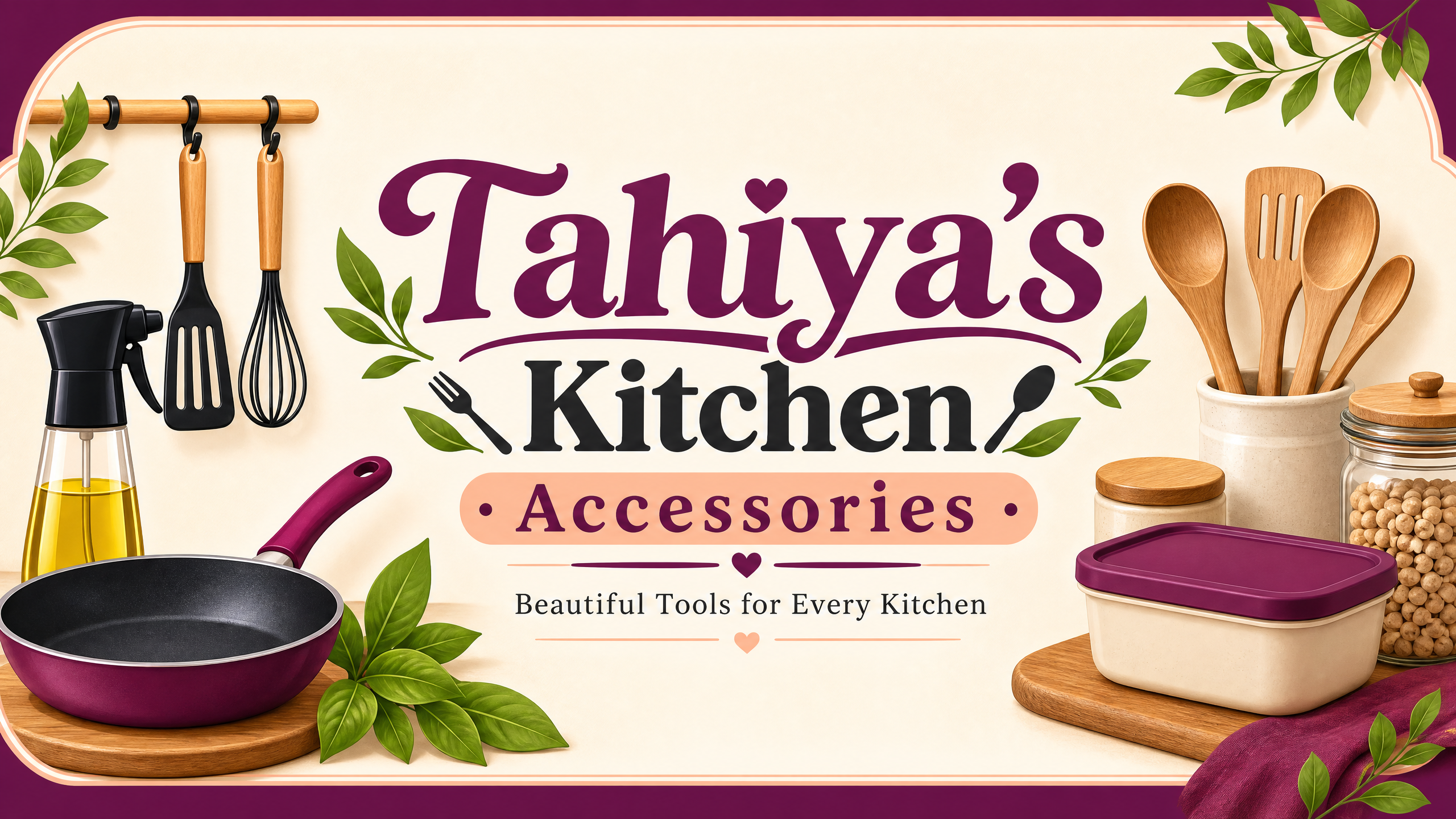 Tahiya's Kitchen Accessories branded kitchen collection
